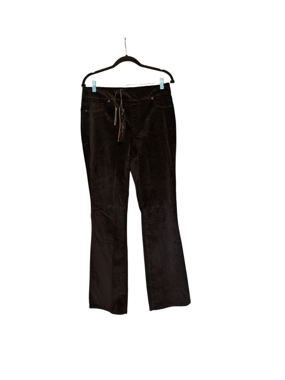 DG2 by Diane Gilman Black Velvet Flare Pants
